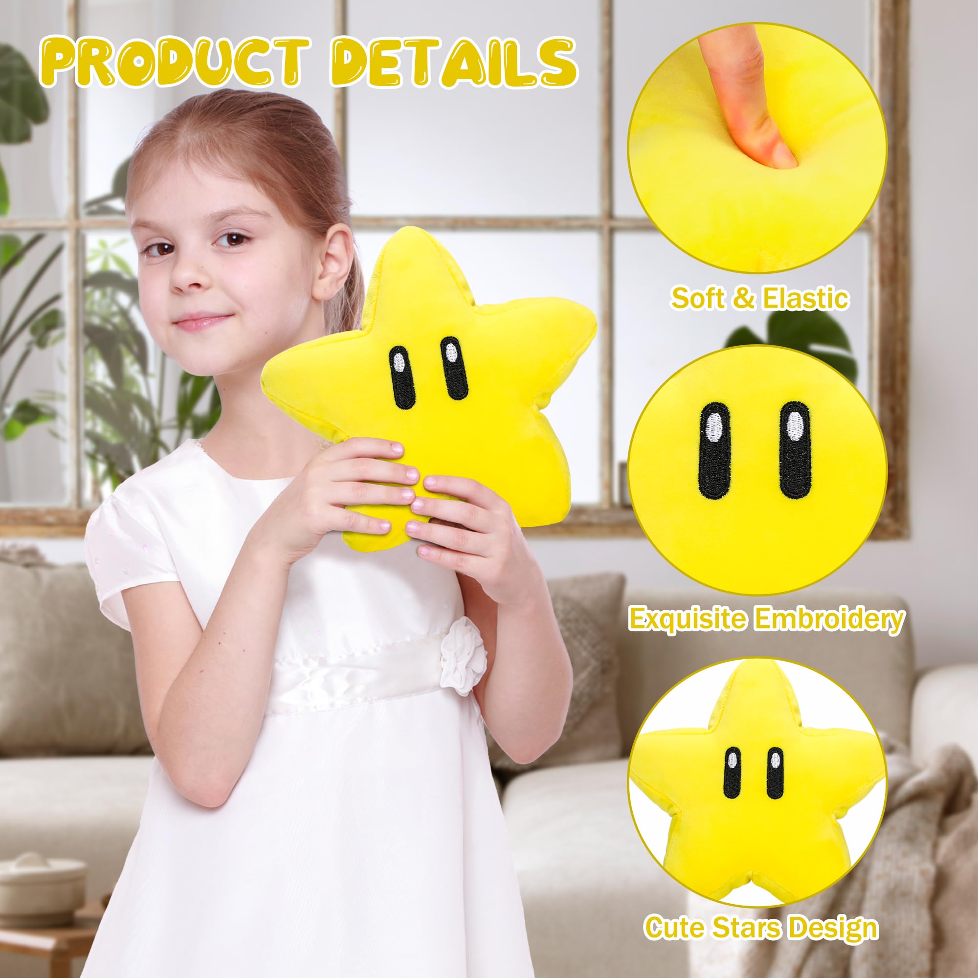 Amazon.co.jp: かわいい星のぬいぐるみ - 7.5インチ アニメ 星